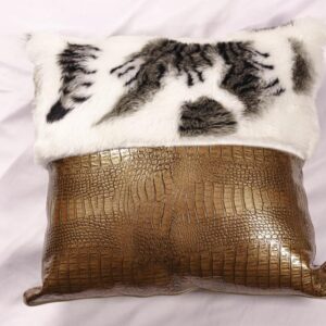 Bronze Botanical Panel Cushion