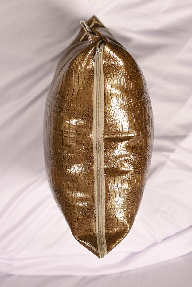 Bronze Heritage Leather Cushion - Image 2