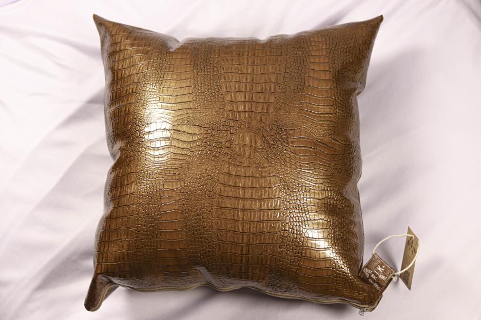 Bronze Heritage Leather Cushion
