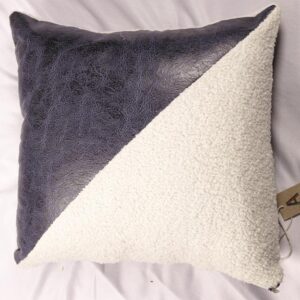 Indigo Ivory Diagonal Cushion