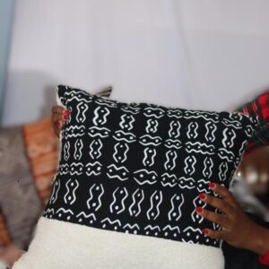 Monochrome Ivory Panel Cushion