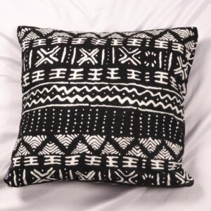 Monochrome Mudcloth Cushion