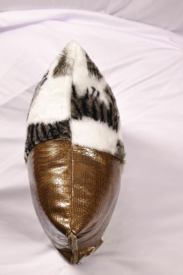 Savanna Botanical Leather Cushion - Image 2